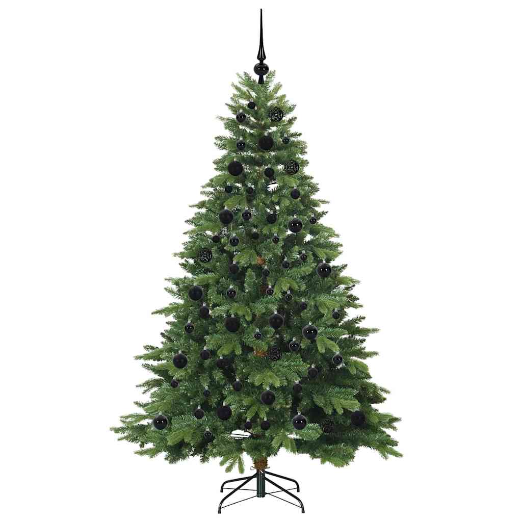 vidaXL Künstlicher Weihnachtsbaum mit 300 LEDs Grün 180 cm PE und PVC