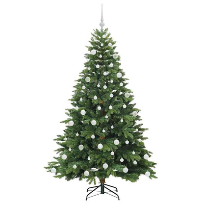 vidaXL Künstlicher Weihnachtsbaum mit 300 LEDs Grün 180 cm PE und PVC
