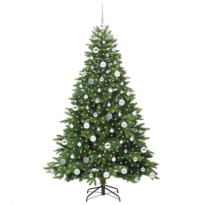vidaXL Künstlicher Weihnachtsbaum mit 300 LEDs Grün 180 cm PE und PVC
