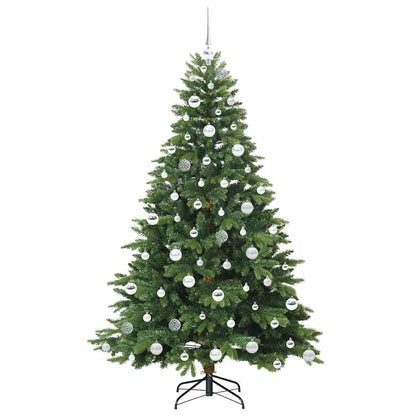 vidaXL Künstlicher Weihnachtsbaum mit 300 LEDs Grün 180 cm PE und PVC