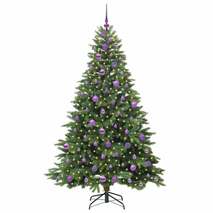 vidaXL Künstlicher Weihnachtsbaum mit 300 LEDs Grün 180 cm PE und PVC