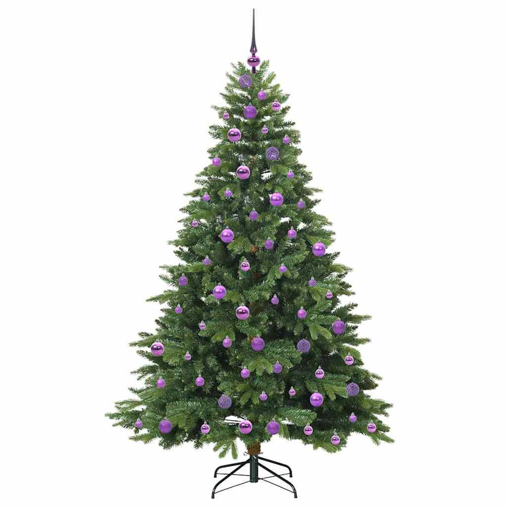vidaXL Künstlicher Weihnachtsbaum mit 300 LEDs Grün 180 cm PE und PVC