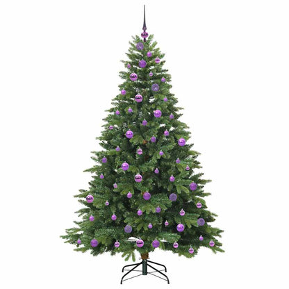 vidaXL Künstlicher Weihnachtsbaum mit 300 LEDs Grün 180 cm PE und PVC