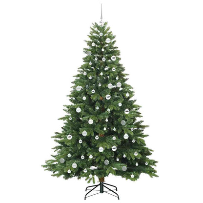 vidaXL Künstlicher Weihnachtsbaum mit 300 LEDs Grün 210 cm PE und PVC