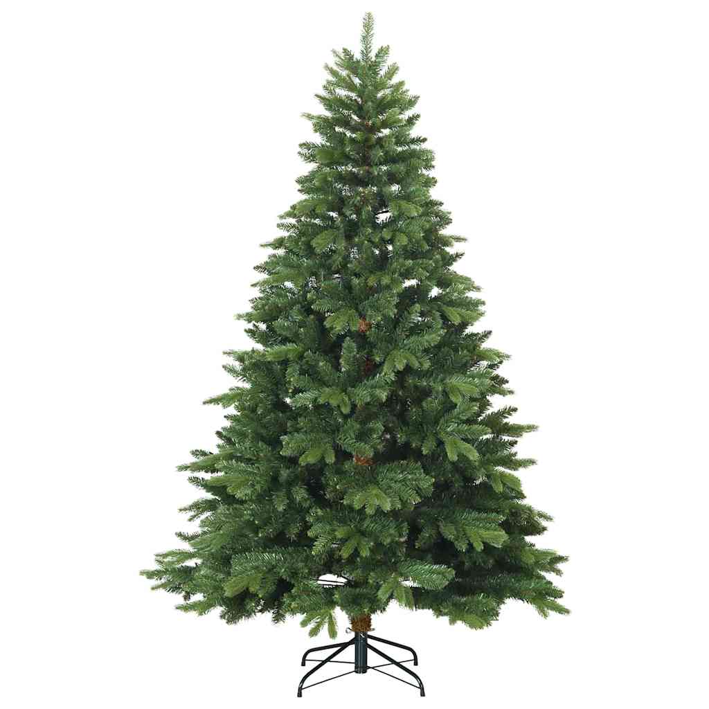 vidaXL Künstlicher Weihnachtsbaum mit 300 LEDs Grün 210 cm PE und PVC
