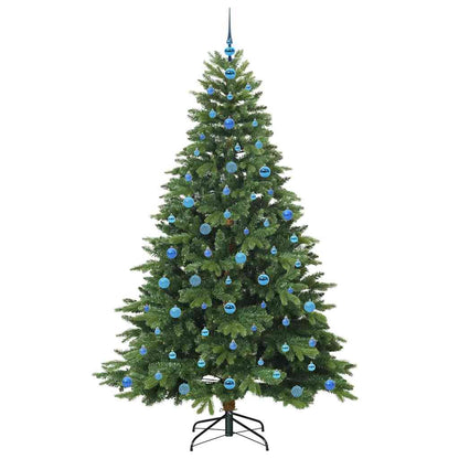 Künstlicher Weihnachtsbaum mit 300 LEDs Grün 210 cm PE und PVC