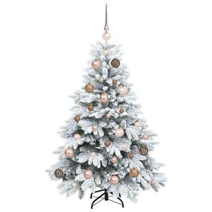 vidaXL Künstlicher Weihnachtsbaum mit 150 LEDs Weiß 120 cm PE und PVC