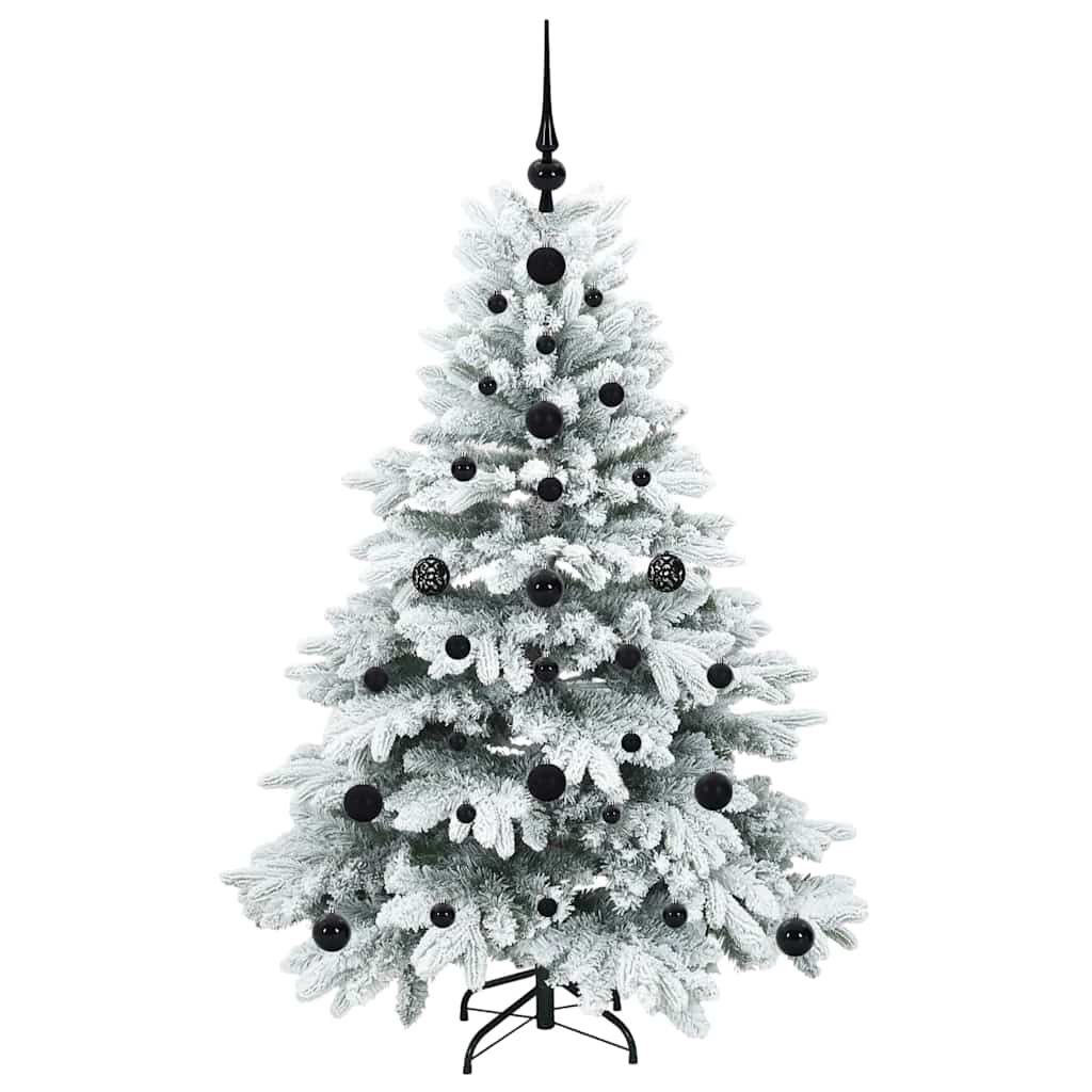 vidaXL Künstlicher Weihnachtsbaum mit 150 LEDs Weiß 120 cm PE und PVC