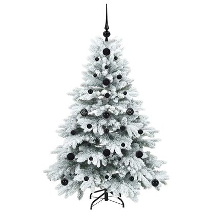 vidaXL Künstlicher Weihnachtsbaum mit 150 LEDs Weiß 120 cm PE und PVC