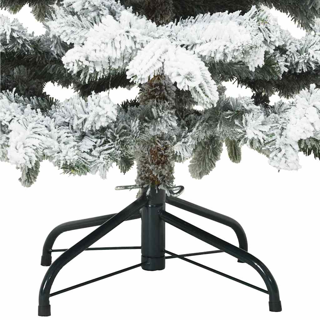 vidaXL Künstlicher Weihnachtsbaum mit 150 LEDs Weiß 150 cm PE und PVC