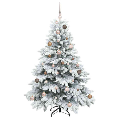 vidaXL Künstlicher Weihnachtsbaum mit 150 LEDs Weiß 150 cm PE und PVC