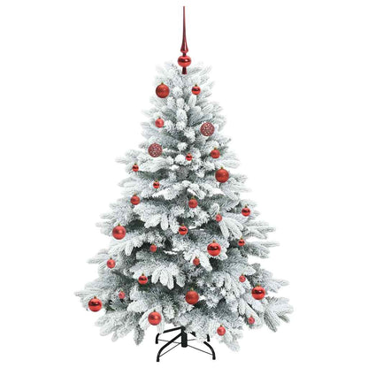 vidaXL Künstlicher Weihnachtsbaum mit 150 LEDs Weiß 150 cm PE und PVC