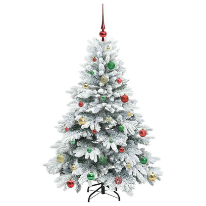 vidaXL Künstlicher Weihnachtsbaum mit 150 LEDs Weiß 150 cm PE und PVC