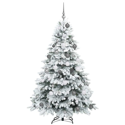 vidaXL Künstlicher Weihnachtsbaum mit 300 LEDs Weiß 180 cm PE und PVC