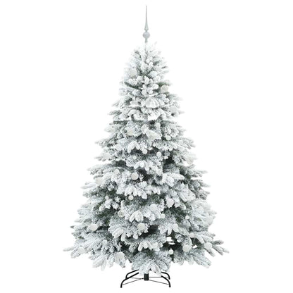 vidaXL Künstlicher Weihnachtsbaum mit 300 LEDs Weiß 180 cm PE und PVC