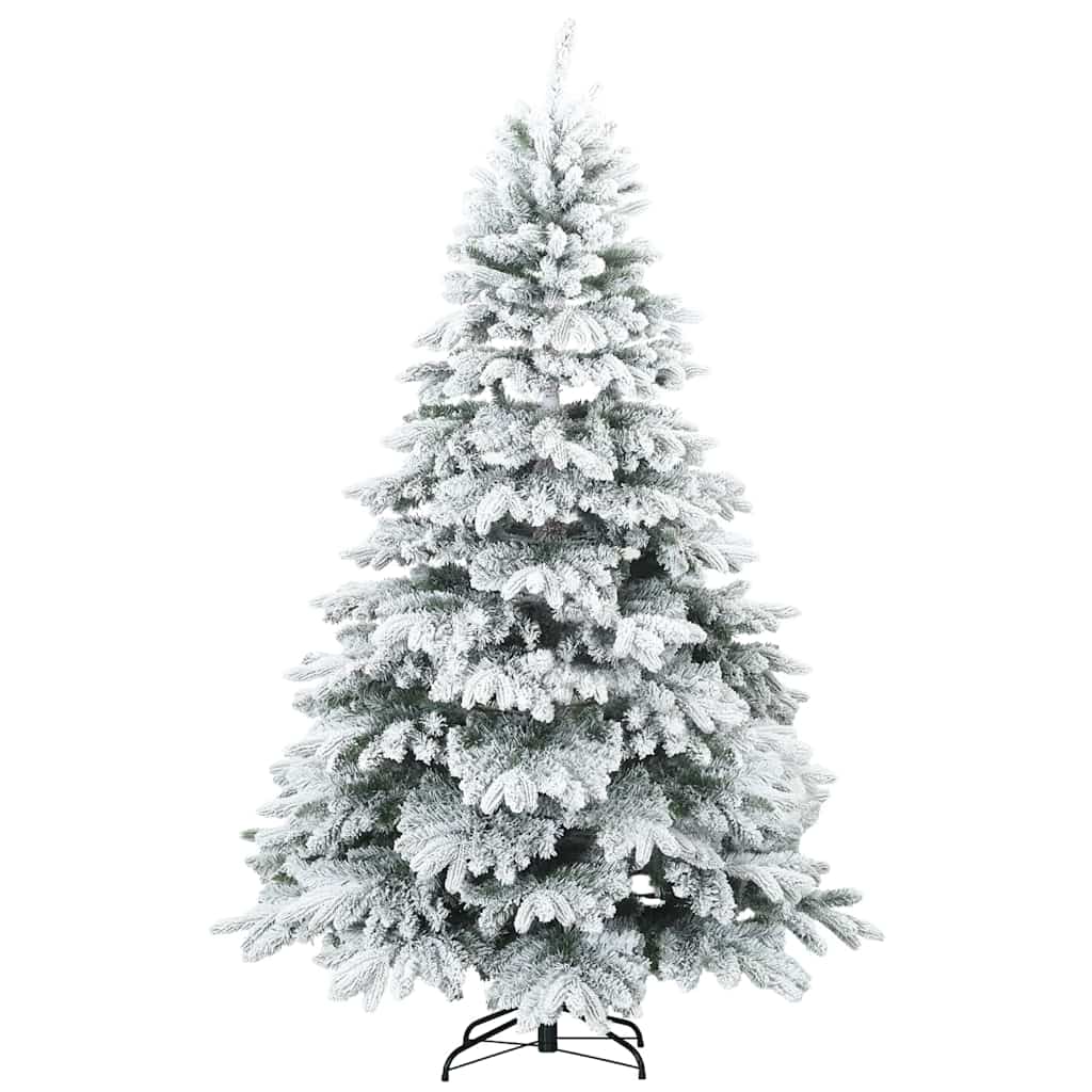 vidaXL Künstlicher Weihnachtsbaum mit 300 LEDs Weiß 180 cm PE und PVC