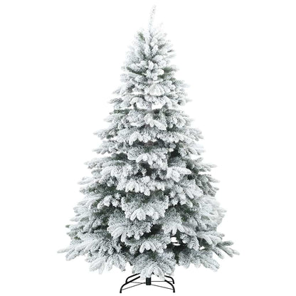 vidaXL Künstlicher Weihnachtsbaum mit 300 LEDs Weiß 180 cm PE und PVC