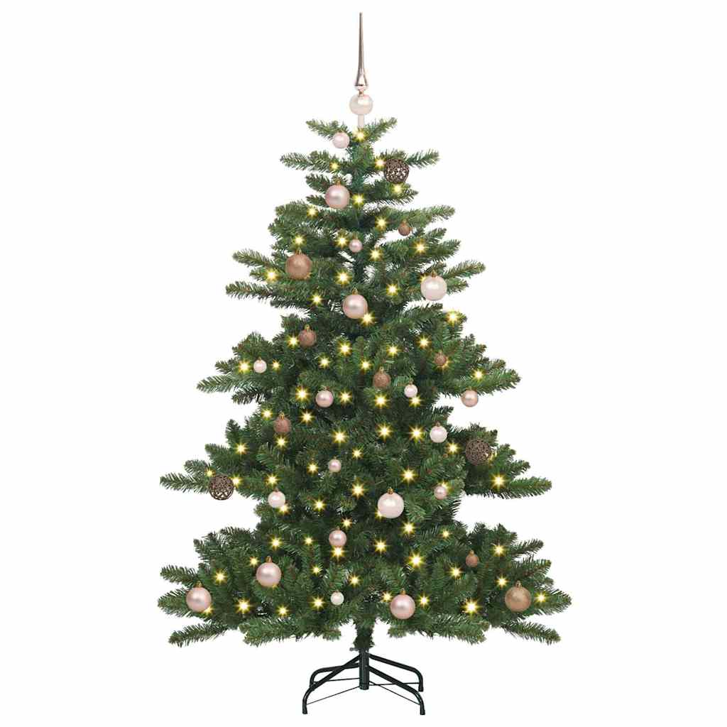 vidaXL Künstlicher klappbarer Weihnachtsbaum Grün 150 cm PVC und Stahl