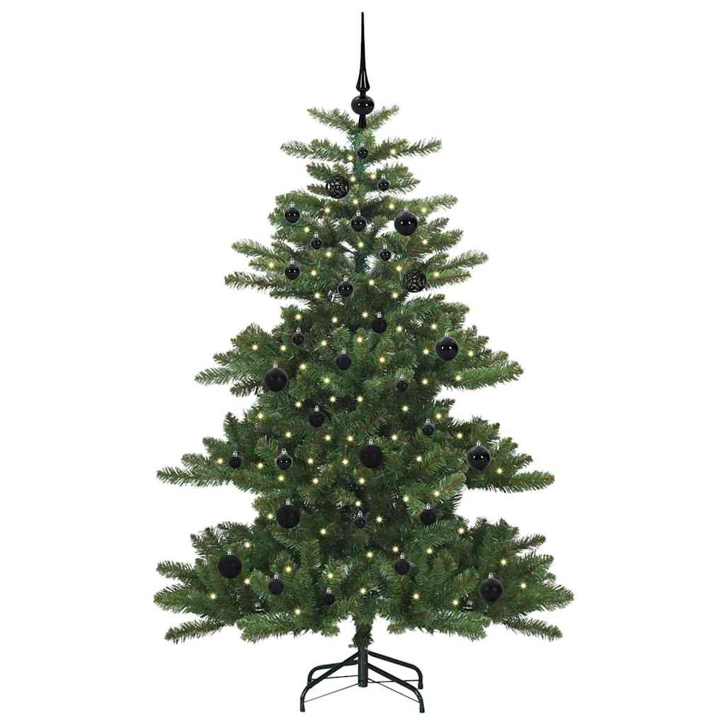 vidaXL Künstlicher klappbarer Weihnachtsbaum Grün 150 cm PVC und Stahl