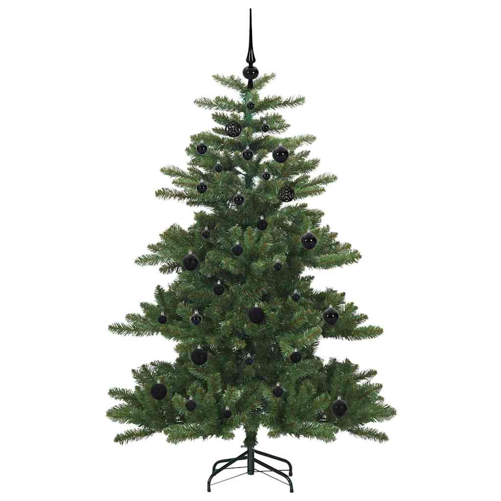 vidaXL Künstlicher klappbarer Weihnachtsbaum Grün 150 cm PVC und Stahl