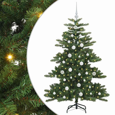 vidaXL Künstlicher klappbarer Weihnachtsbaum Grün 150 cm PVC und Stahl