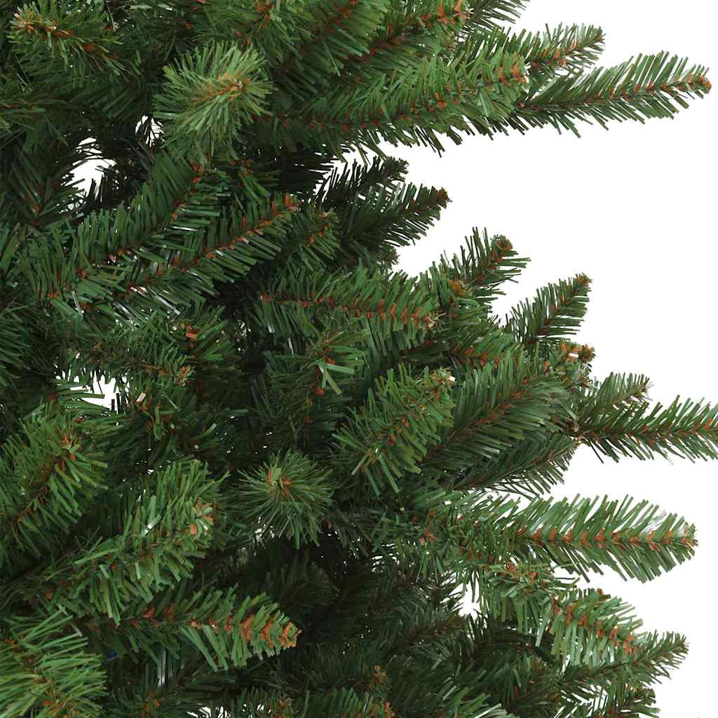 vidaXL Künstlicher klappbarer Weihnachtsbaum Grün 150 cm PVC und Stahl