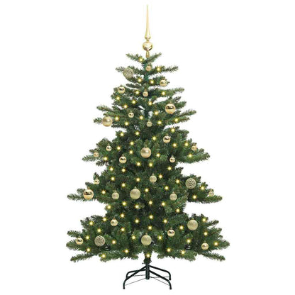 vidaXL Künstlicher klappbarer Weihnachtsbaum Grün 150 cm PVC und Stahl