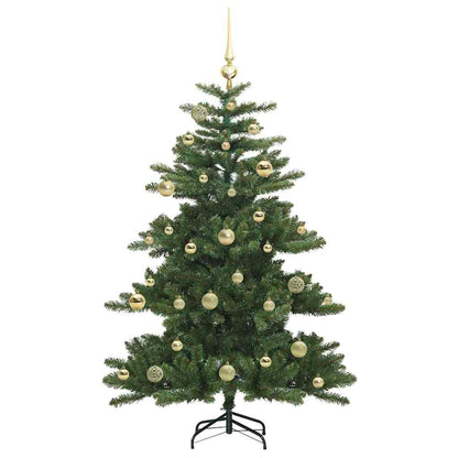 vidaXL Künstlicher klappbarer Weihnachtsbaum Grün 150 cm PVC und Stahl