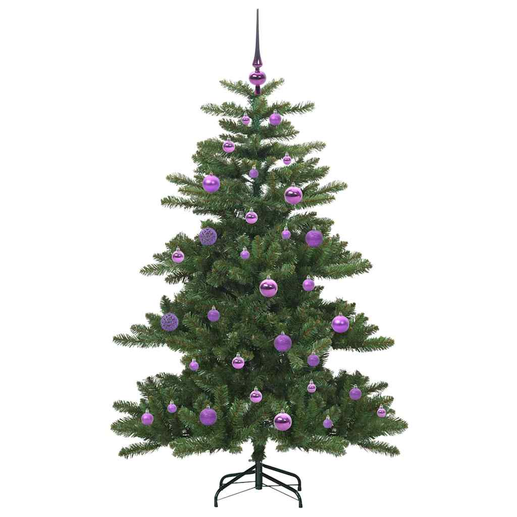 Künstlicher klappbarer Weihnachtsbaum Grün 150 cm PVC und Stahl