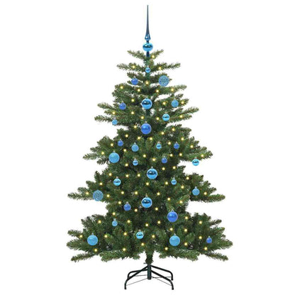 vidaXL Künstlicher klappbarer Weihnachtsbaum Grün 150 cm PVC und Stahl