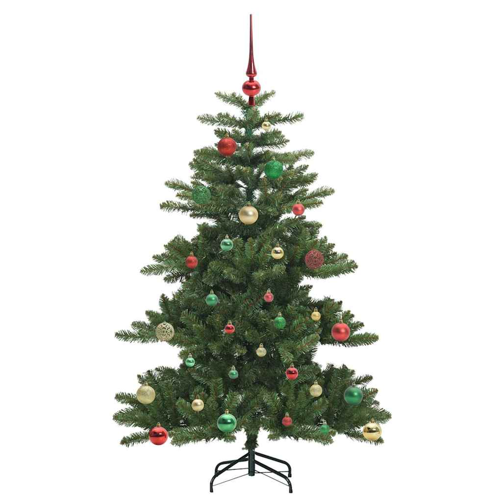 Künstlicher klappbarer Weihnachtsbaum Grün 150 cm PVC und Stahl