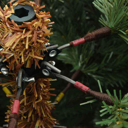 vidaXL Künstlicher klappbarer Weihnachtsbaum Grün 180 cm PVC und Stahl