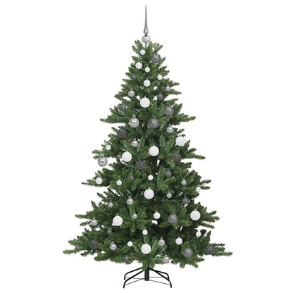 vidaXL Künstlicher klappbarer Weihnachtsbaum Grün 180 cm PVC und Stahl