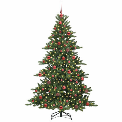 vidaXL Künstlicher klappbarer Weihnachtsbaum Grün 180 cm PVC und Stahl