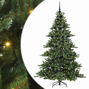 vidaXL Künstlicher klappbarer Weihnachtsbaum Grün 180 cm PVC und Stahl