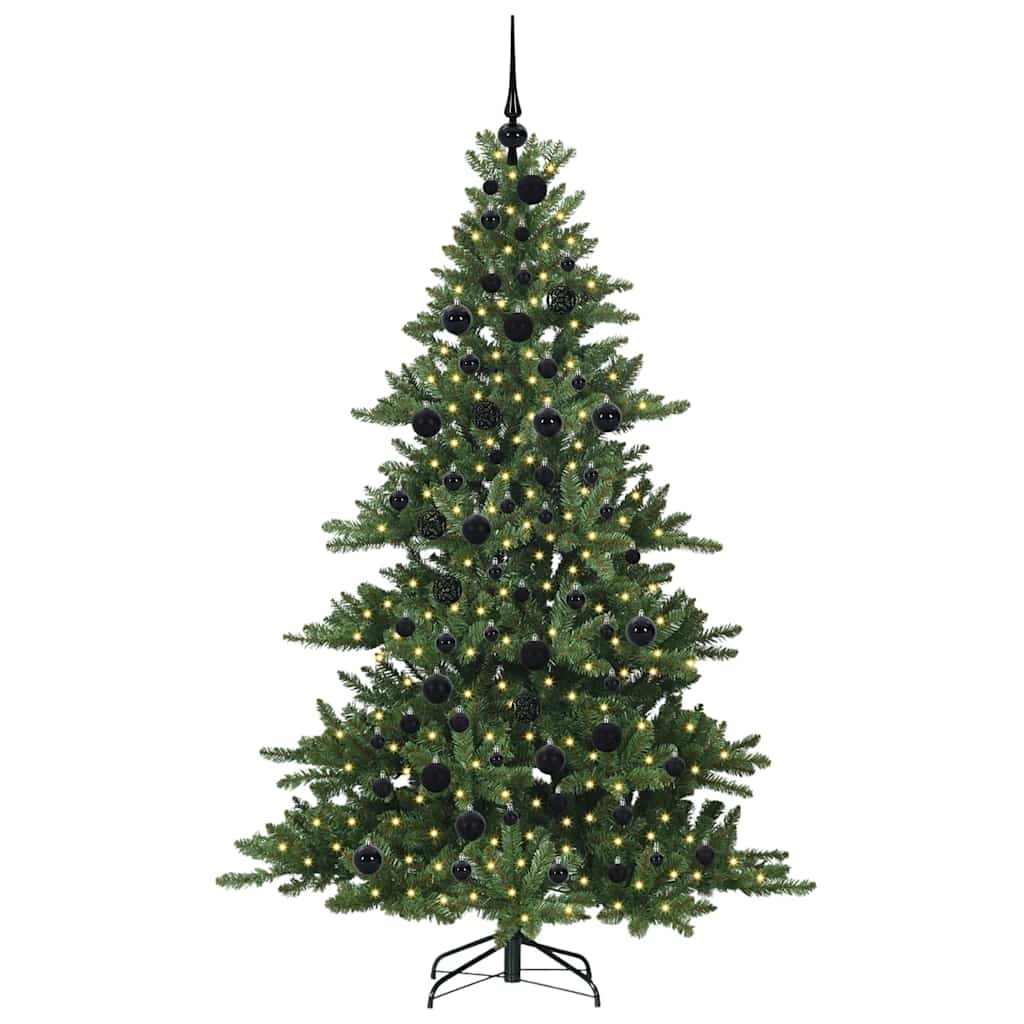 vidaXL Künstlicher klappbarer Weihnachtsbaum Grün 180 cm PVC und Stahl