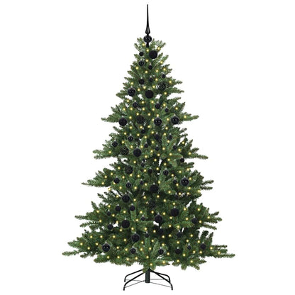 vidaXL Künstlicher klappbarer Weihnachtsbaum Grün 180 cm PVC und Stahl