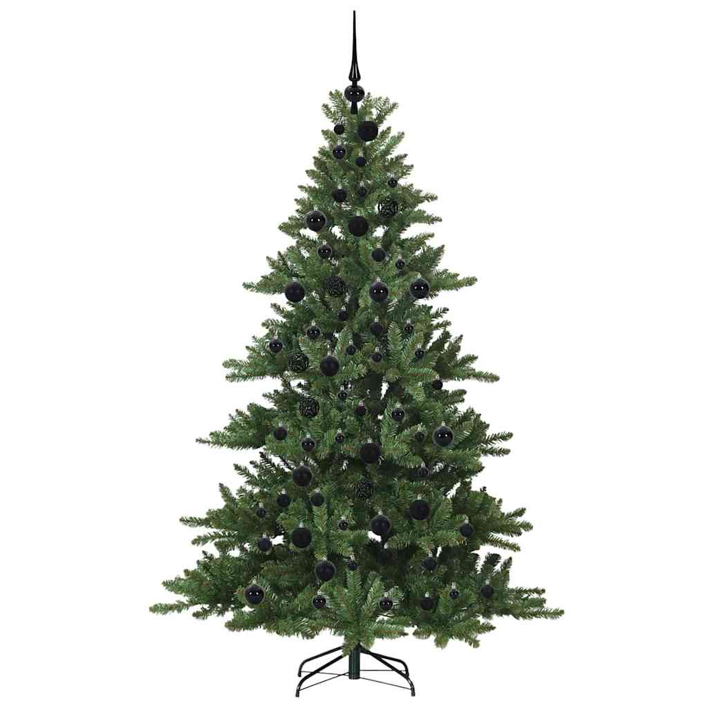vidaXL Künstlicher klappbarer Weihnachtsbaum Grün 180 cm PVC und Stahl