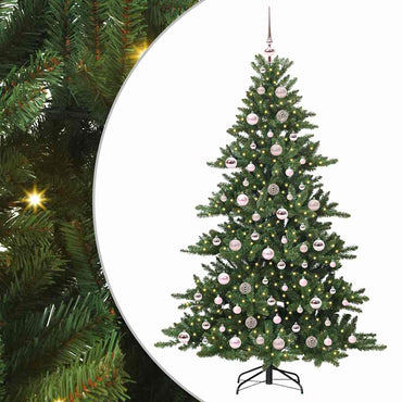 vidaXL Künstlicher klappbarer Weihnachtsbaum Grün 180 cm PVC und Stahl