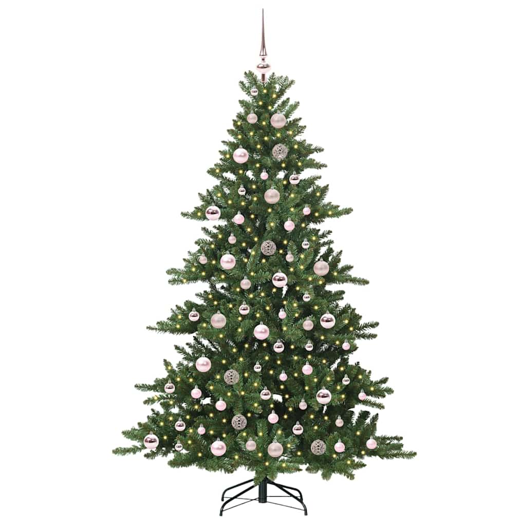 vidaXL Künstlicher klappbarer Weihnachtsbaum Grün 180 cm PVC und Stahl