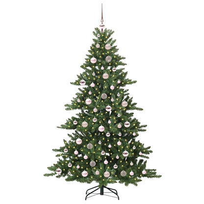 vidaXL Künstlicher klappbarer Weihnachtsbaum Grün 180 cm PVC und Stahl