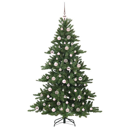 vidaXL Künstlicher klappbarer Weihnachtsbaum Grün 180 cm PVC und Stahl