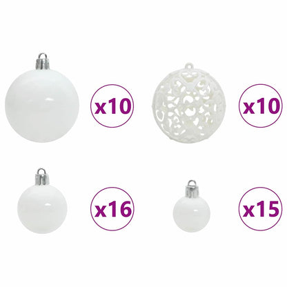vidaXL Künstlicher klappbarer Weihnachtsbaum Grün 180 cm PVC und Stahl