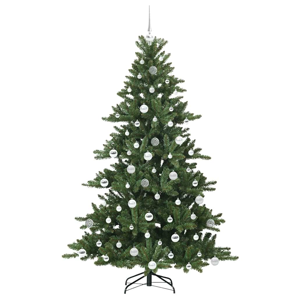vidaXL Künstlicher klappbarer Weihnachtsbaum Grün 180 cm PVC und Stahl