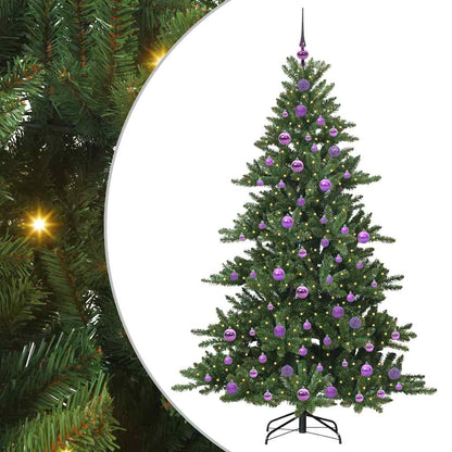vidaXL Künstlicher klappbarer Weihnachtsbaum Grün 180 cm PVC und Stahl
