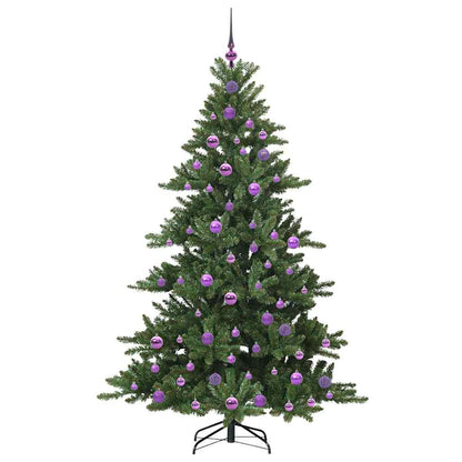 vidaXL Künstlicher klappbarer Weihnachtsbaum Grün 180 cm PVC und Stahl