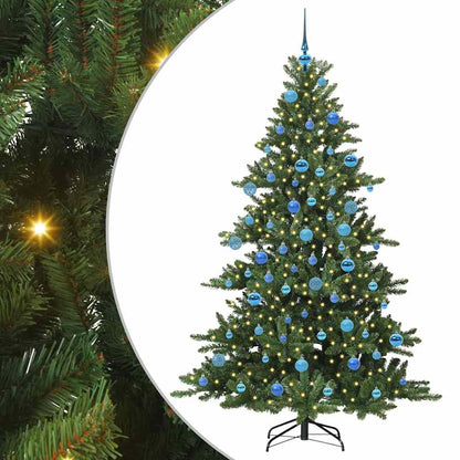 vidaXL Künstlicher klappbarer Weihnachtsbaum Grün 180 cm PVC und Stahl