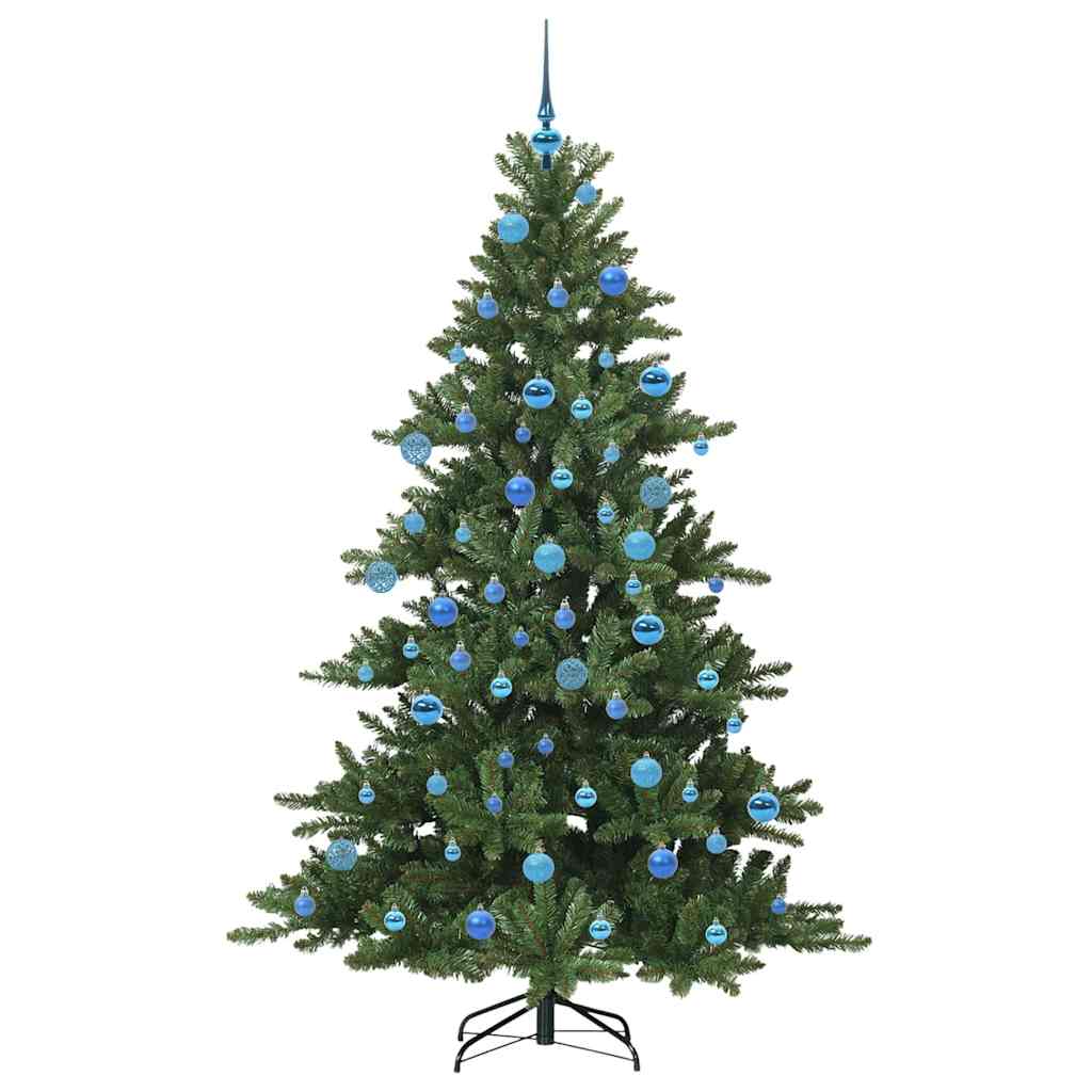 vidaXL Künstlicher klappbarer Weihnachtsbaum Grün 180 cm PVC und Stahl