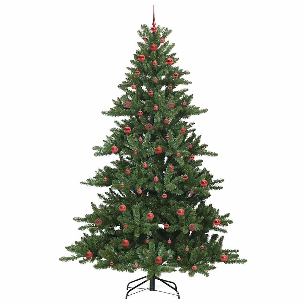 vidaXL Künstlicher klappbarer Weihnachtsbaum Grün 240 cm PVC und Stahl