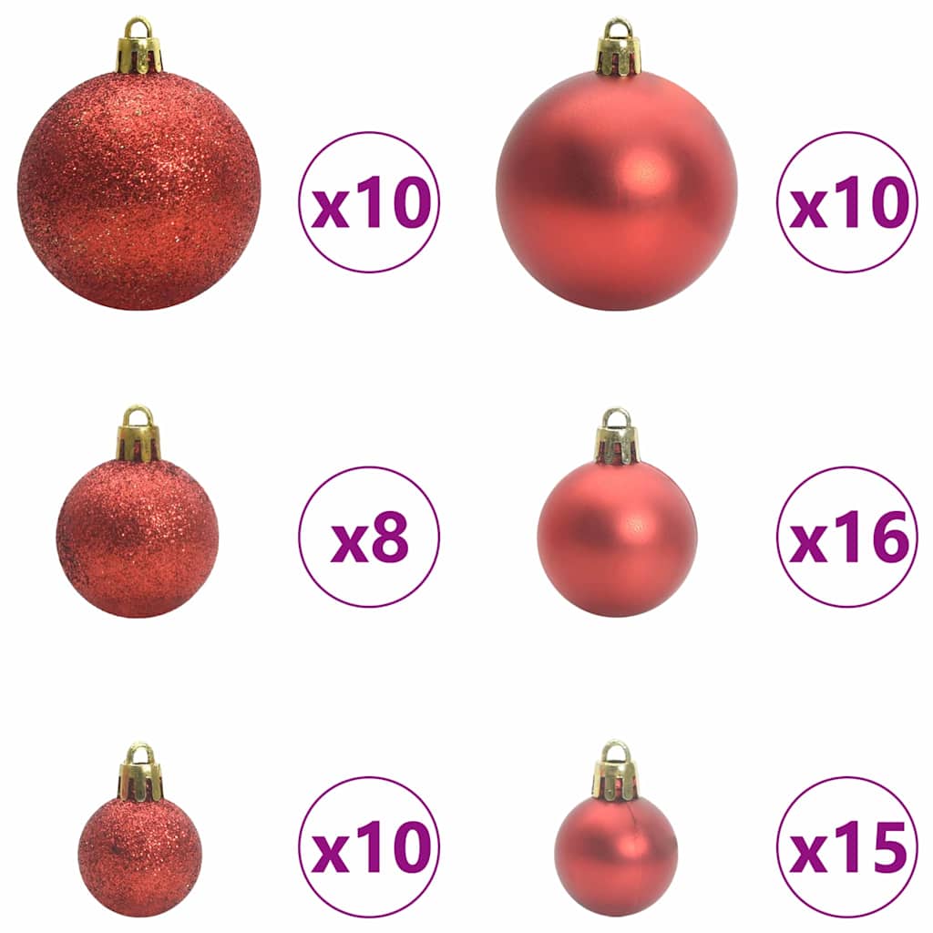 vidaXL Künstlicher klappbarer Weihnachtsbaum Grün 240 cm PVC und Stahl